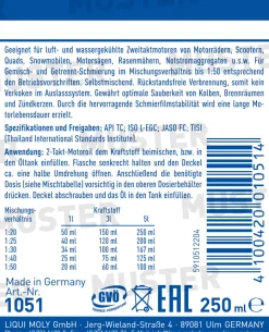 Liqui Moly 2-Takt Motoröl 250 ml