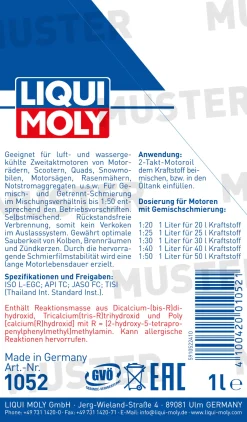 Liqui Moly 2-Takt Motoröl (Selbstmisch-Gebinde) 1 L
