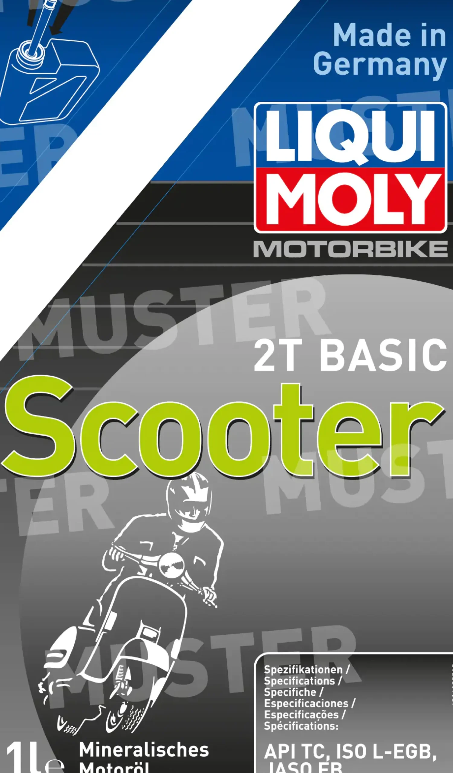 Liqui Moly 2-Takt Motoröl 2T Basic Scooter Street 1 L