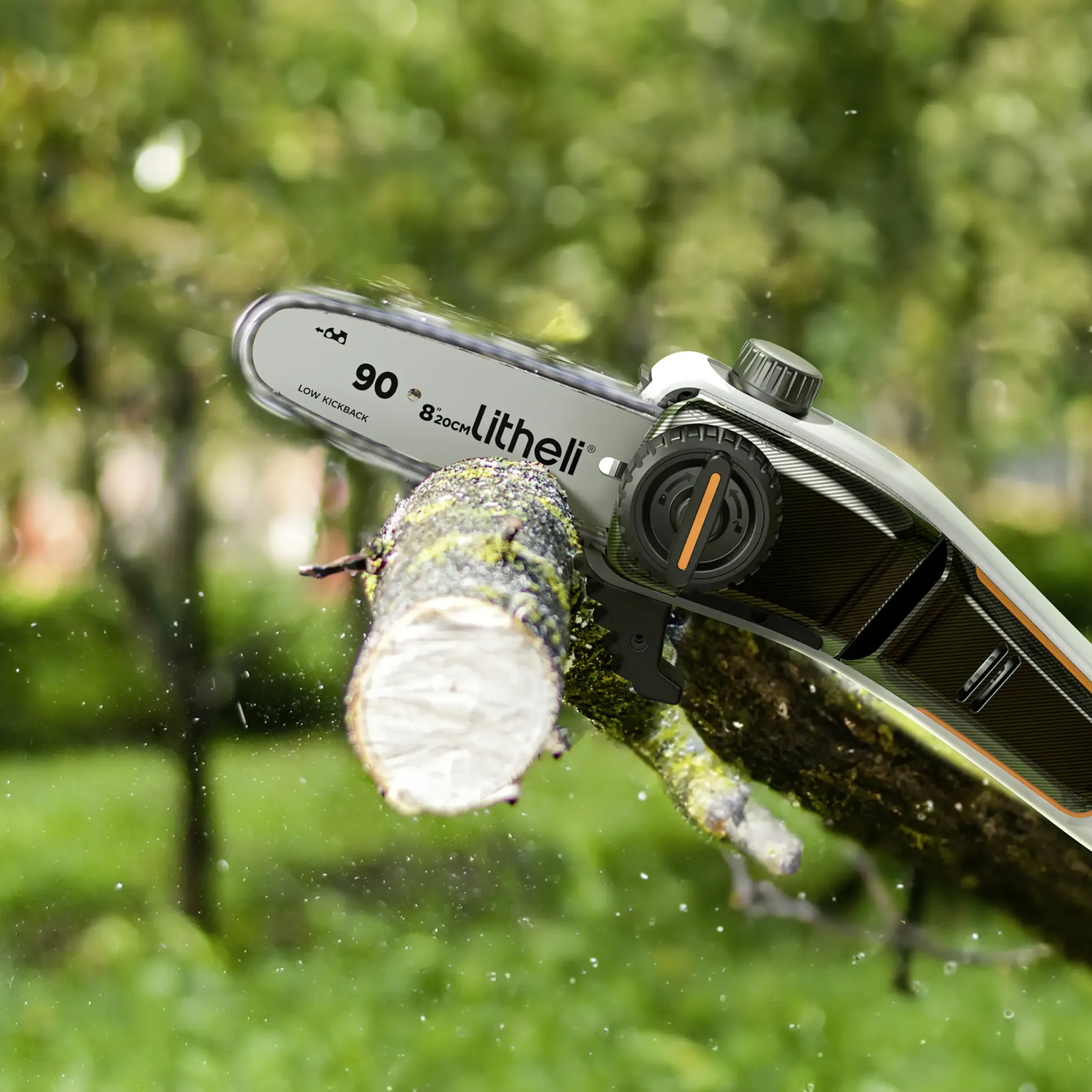 Litheli Akku-Hochentaster, 2 Ah, Schwertlänge: 200 mm, Länge Stiel: 340 cm