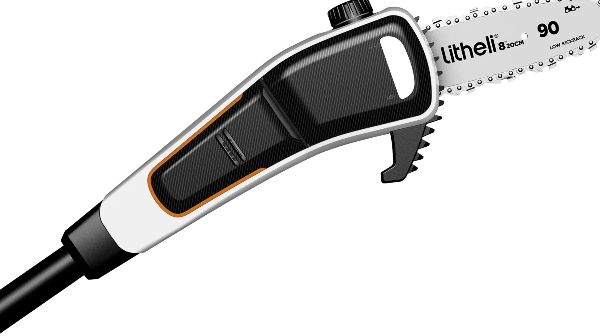 Litheli Akku-Hochentaster, 2 Ah, Schwertlänge: 200 mm, Länge Stiel: 340 cm