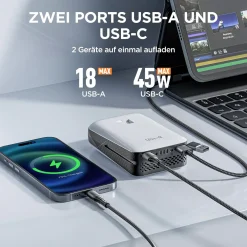 Litheli Akku-Rasenmäher U20 20V, 33cm Schnittbreite, inkl. Akku 4.0Ah und USB-C Ladekabel