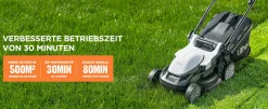 Litheli Akku-Rasenmäher U20 20V, 33cm Schnittbreite, inkl. Akku 4.0Ah und USB-C Ladekabel