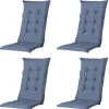 Madison Hochlehner-Auflage Basic kobalt 123 x 50 cm 4er-Set