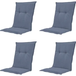 Madison Niederlehner-Auflage Basic kobalt 105 x 50 cm 4er-Set