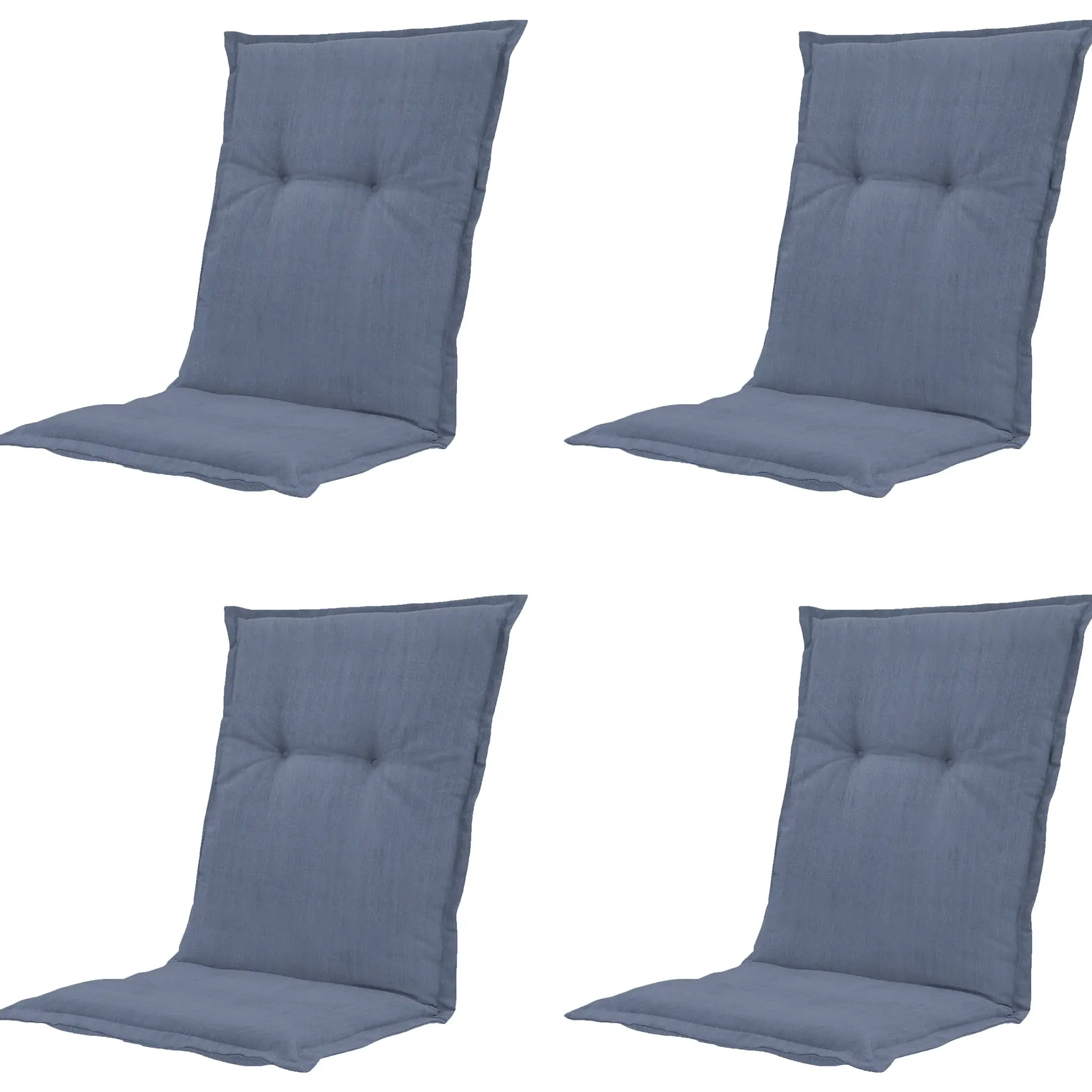 Madison Niederlehner-Auflage Basic kobalt 105 x 50 cm 4er-Set