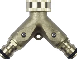 Meister Cornat Y-Verteilerstück mit 2 Kugelhähnen IG 3/4"