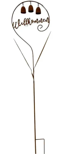 Metallstecker Willkommen 120 cm