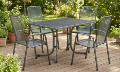 MFG Garten-Essgruppe Boulevard 4 Personen Metall anthrazit