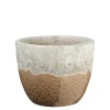 Mica Decorations Pflanztopf Picchu Ø 35 x 27 cm taupe