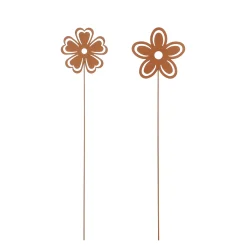 Mica Gartenstecker Blume Rost 115 cm