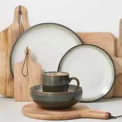 Mica Tranchierbrett Duko Mangoholz rund H 1 x B 35 x T 28 cm braun