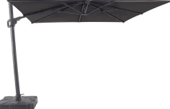 MWH Ampelschirm Monte Carlo anthrazit, 300 x 300 cm