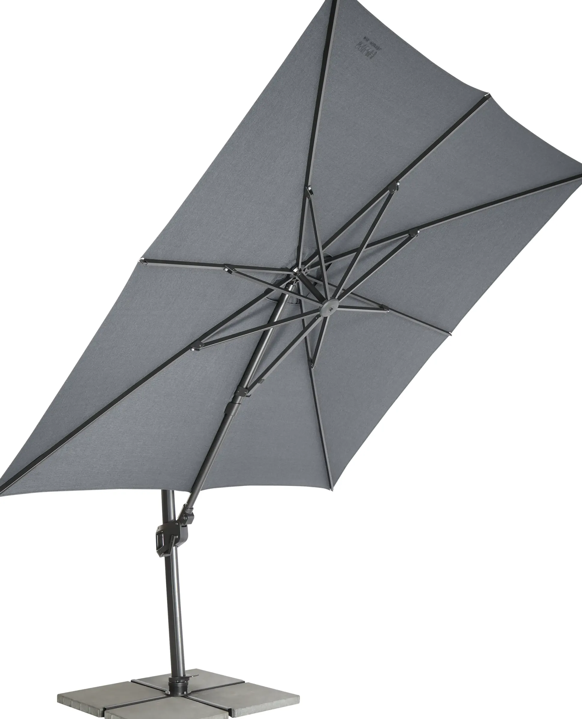 MWH Ampelschirm Monte Carlo anthrazit, 300 x 300 cm