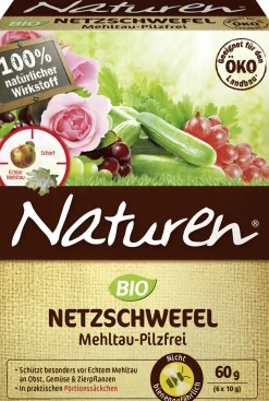 Naturen Bio Netzschwefel Mehltau-Pilzfrei 6 x 10 g