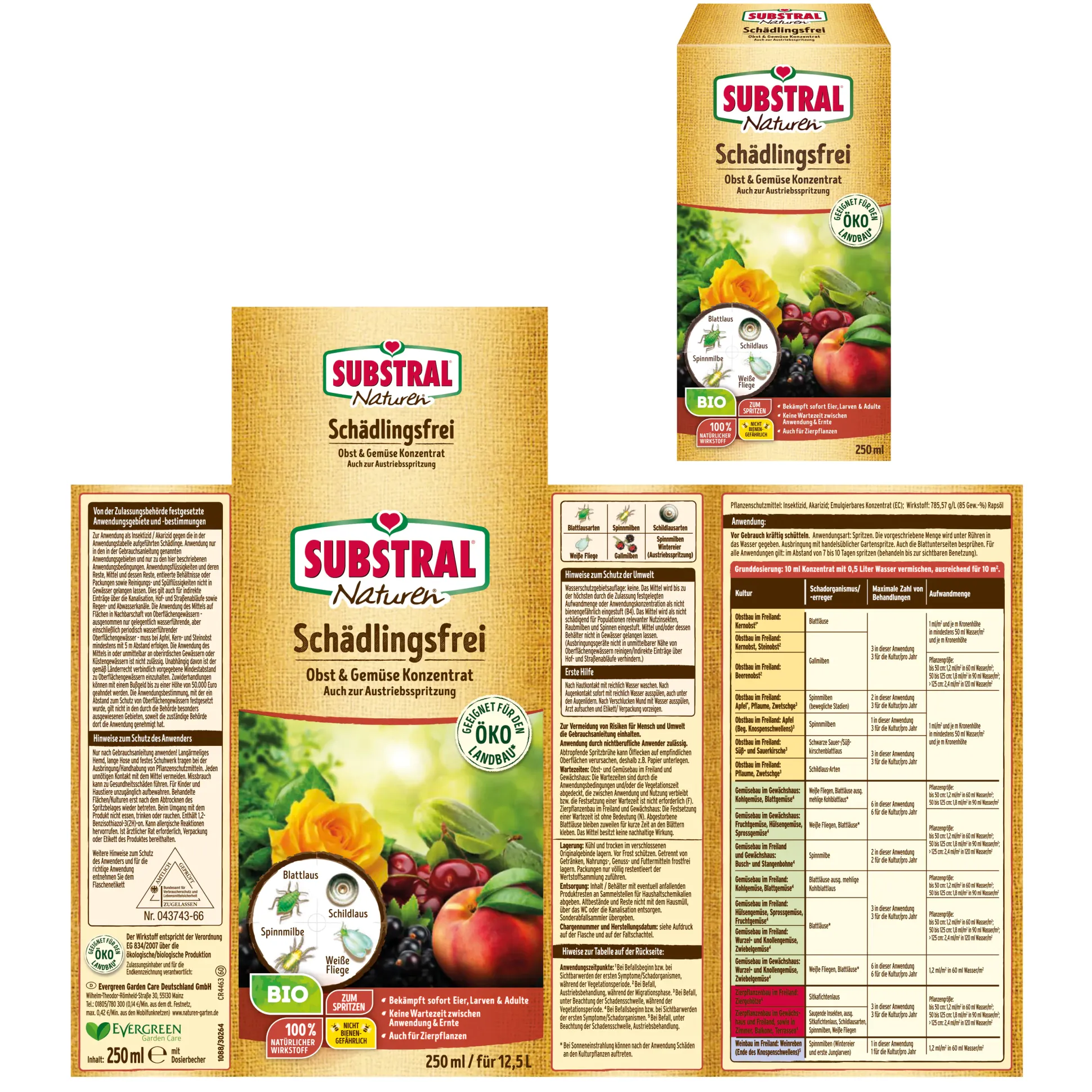 Naturen Bio Schädlingsfrei Obst & Gemüse 250 ml