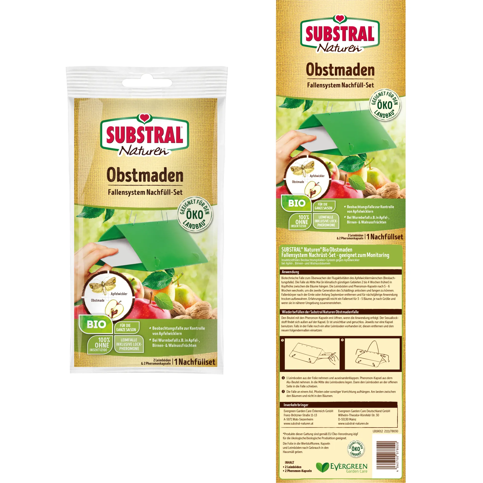 Naturen Obstmaden- Fallensystem Nachrüstset 1 Set