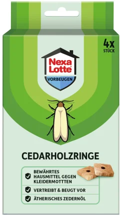 Nexa Lotte Cedarholz-Ringe 4 Stück