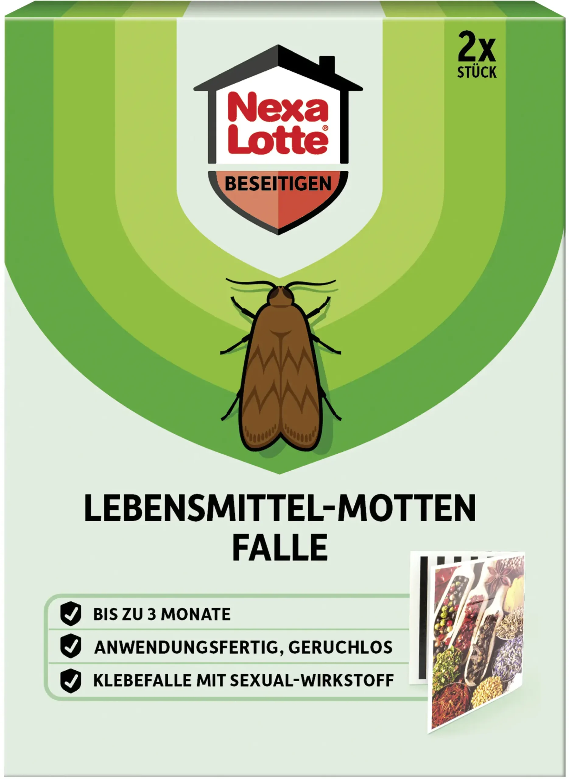 Nexa Lotte Lebensmittelmotten-Falle 2 Stück