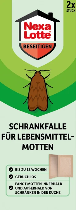 Nexa Lotte Schrankfalle für Lebensmittelmotten 2 Stück