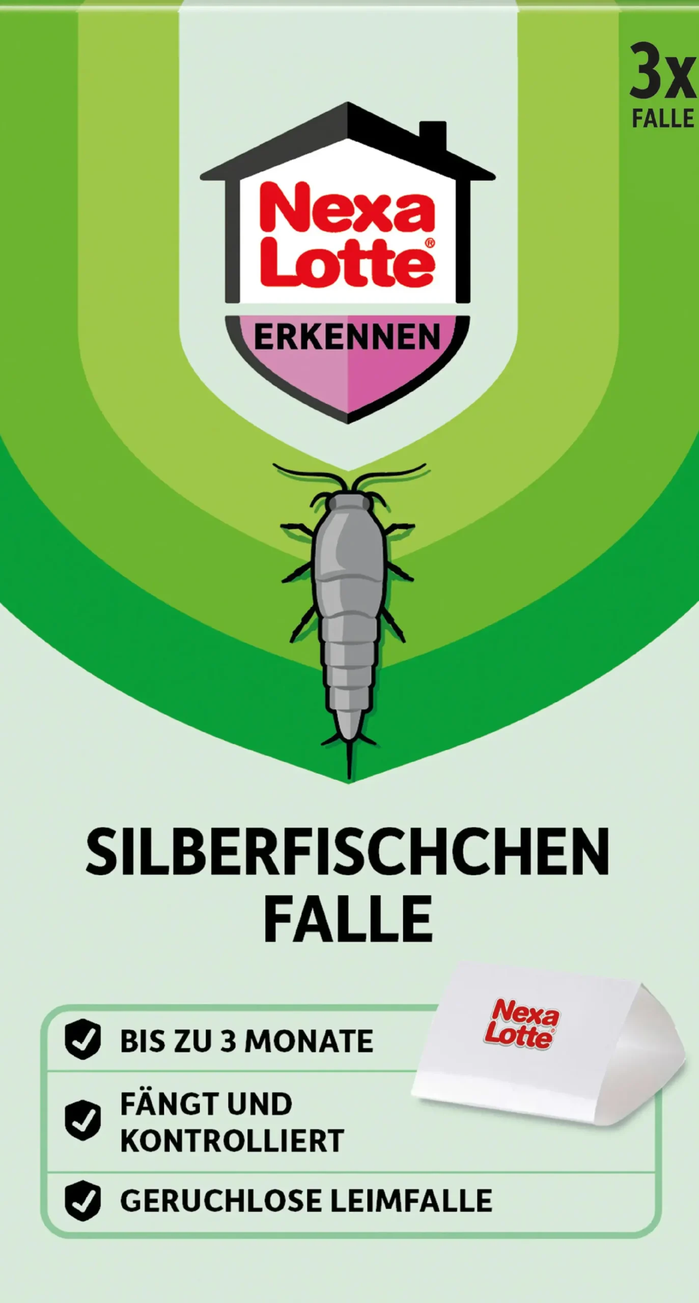 Nexa Lotte Silberfischchen Falle 3 Stück