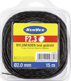 Nylonfaden F2.3 oval 2 mm 15 m