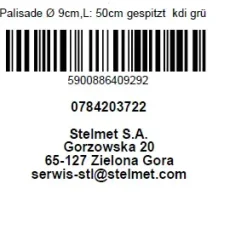Palisade Ø 9 cm, Länge 50 cm, kesseldruckimprägniert