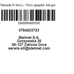 Palisade Ø 9 cm, Länge 75 cm, kesseldruckimprägniert