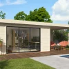 Palmako Gartenhaus Lydia 728 x 330 cm mit Schiebetüren naturbelassen