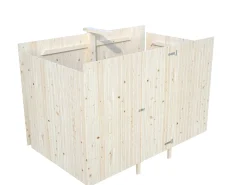 Palmako Gerätehaus für Carport Karl 315 x 196 cm naturbelassen