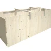Palmako Gerätehaus für Carport Karl 555 x 196 cm naturbelassen