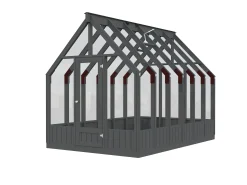 Palmako Gewächshaus Emilia 240 x 363 cm 8,2 m² 4 mm Glas