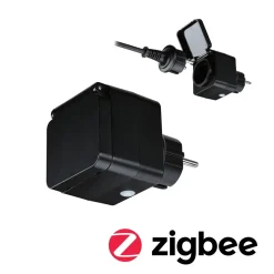 Paulmann Außen-Zwischenstecker Zigbee Typ EF-CEE 7/7 schwarz IP44