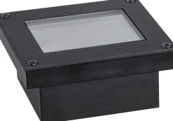 Paulmann LED Solar-Bodeneinbauleuchte Domenic schwarz 8 x 8 cm