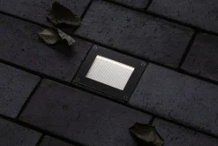 Paulmann LED Solar-Bodeneinbauleuchte Domenic schwarz 8 x 8 cm