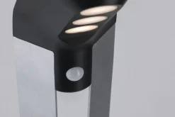 Paulmann LED Solar-Pollerleuchte Soley anthrazit warmweiß Bewegungsmelder