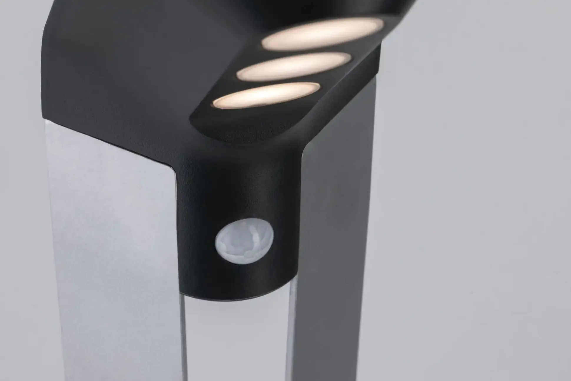 Paulmann LED Solar-Pollerleuchte Soley anthrazit warmweiß Bewegungsmelder