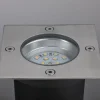 Paulmann Plug & Shine Bodeneinbauleuchte Outdoor silber 10 cm warmweiß