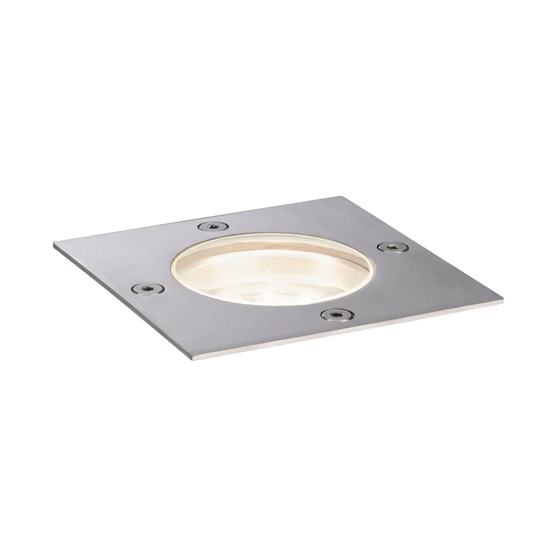 Paulmann Plug & Shine Bodeneinbauleuchte Outdoor silber 10 cm warmweiß