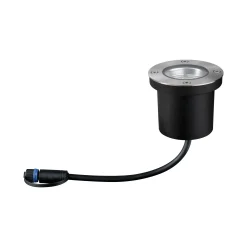 Paulmann Plug & Shine Bodeneinbauleuchte Outdoor silber 9,8 cm warmweiß
