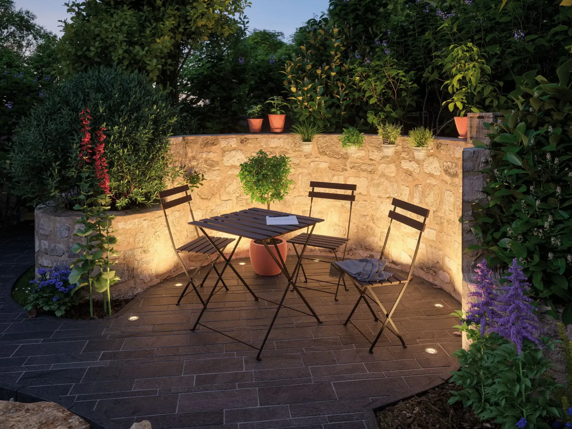 Paulmann Plug & Shine Bodeneinbauleuchte Floor Mini Set Outdoor