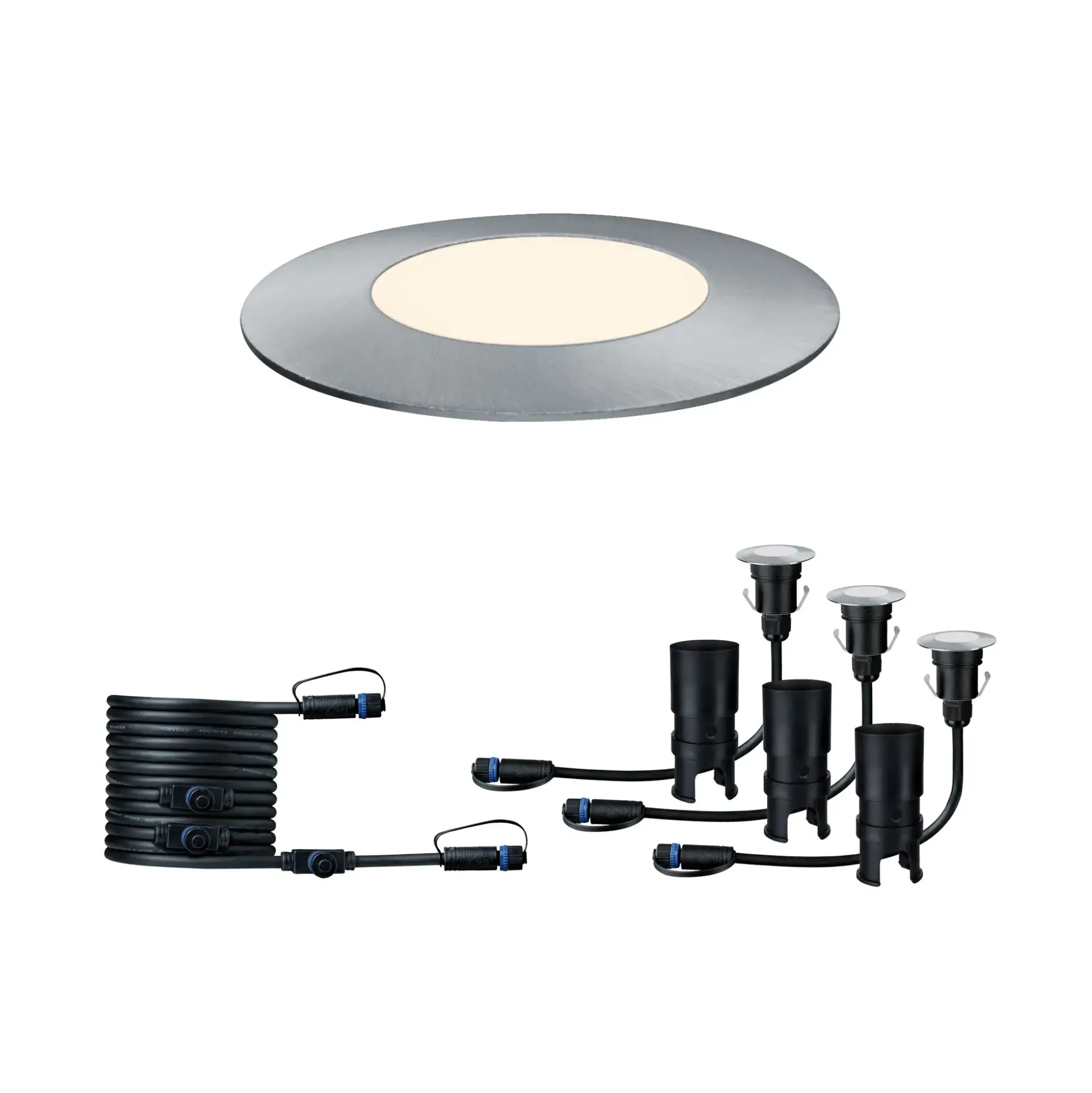 Paulmann Plug & Shine Bodeneinbauleuchte Floor Mini Set Outdoor