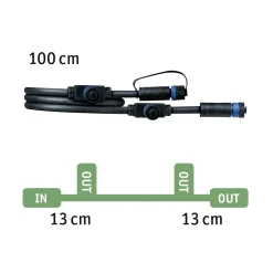 Paulmann Plug & Shine Erdspieß Sting Outdoor anthrazit 29 cm warmweiß