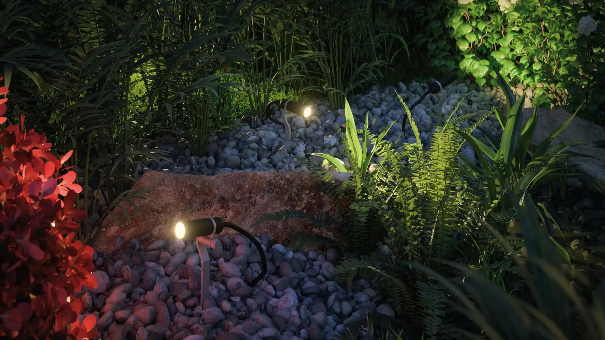 Paulmann Plug & Shine Erdspieß Plantini Outdoor anthrazit 22,3 cm warmweiß