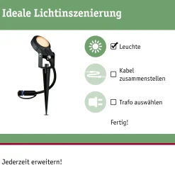 Paulmann Plug & Shine LED Spot Sting insect-friendly anthrazit 29 x 5,2 cm