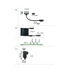 Paulmann Plug & Shine LED Bodeneinbauleuchte Floor insect-friendly 3er-Set