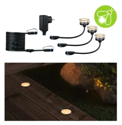 Paulmann Plug & Shine LED Bodeneinbauleuchte Floor insect-friendly 3er-Set