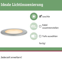 Paulmann Plug & Shine LED Bodeneinbauleuchte Floor insect-friendly Ø 7 cm