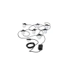 Paulmann Plug & Shine Lichterkette Outdoor weiß-schwarz 6,8 m mit 7 Lampen