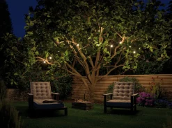 Paulmann Plug & Shine Lichterkette Outdoor weiß-schwarz 6,8 m mit 7 Lampen
